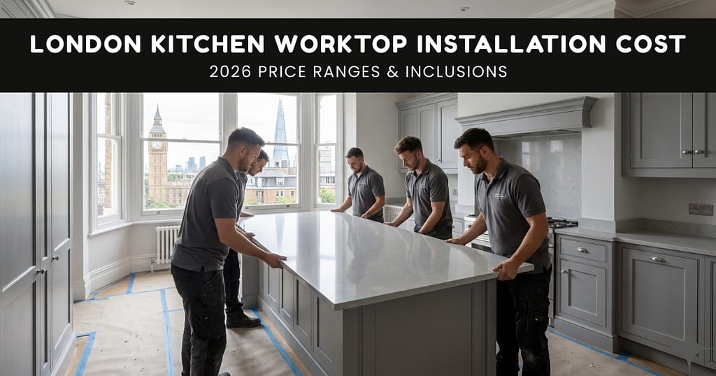 LONDON KITCHEN WORKTOP INSTALLATION COST 2026 PRICE RANGES & INCLUSIONS