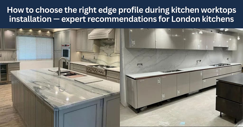 How to choose the right edge profile during kitchen worktops installation — expert recommendations for London kitchens